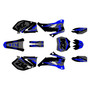 yamaha yz450f graphics kit 2006-2007 vintage series blue-shift
