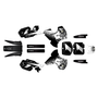 kawasaki kx500 graphics kit 1989-1998 lancaster series white