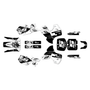 kawasaki kx500 graphics kit 1989-1998 night series white