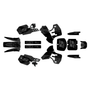 kawasaki kx500 graphics kit 1989-1998 night series smoke