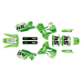 kawasaki kx500 graphics kit 1989-1998 split series green