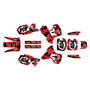 kawasaki kx500 graphics kit 1999-2004 invasion series red