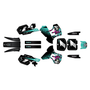 kawasaki kx500 graphics kit 1999-2004 lancaster series teal