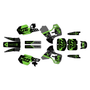 kawasaki kx500 graphics kit 1999-2004 rail series green-shift