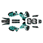 kawasaki kx500 graphics kit 1999-2004 revolt series teal
