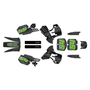 kawasaki kx500 graphics kit 1999-2004 split series green-shift