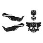 yamaha yxz1000r graphics kit 2015-2018 core series smoke