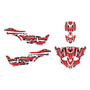 yamaha yxz1000r graphics kit 2015-2018 incision series red