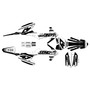 ktm 50sx graphics kit 2016-2018 fresh series white