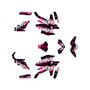 yamaha mt09 graphics kit 2024-2026 carnage series magenta