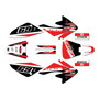 honda crf70 graphics kit all years voltiac series red