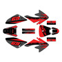 honda crf70 graphics kit all years voltiac series red-shift