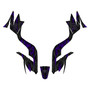 kawasaki kfx90 graphics kit all years twitch series purple