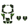 kawasaki kfx80 graphics kit all years twitch series green