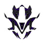 kawasaki kfx450r graphics kit 2008-2014 twitch series purple