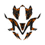 kawasaki kfx450r graphics kit 2008-2014 twitch series orange
