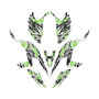 kawasaki kfx450r graphics kit 2008-2014 twitch series green-shift