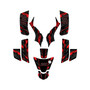 kawasaki kfx50 graphics kit 2003-2006 twitch series red