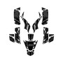 kawasaki kfx50 graphics kit 2003-2006 twitch series white
