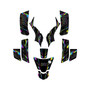 kawasaki kfx50 graphics kit 2003-2006 twitch series rainbow