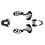 suzuki dr350 graphics kit 1990-2000 evader series white