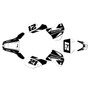 suzuki dr350 graphics kit 1990-2000 shaders series white