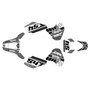 suzuki dr350 graphics kit 1990-2000 split series white