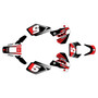 suzuki dr350 graphics kit 1990-2000 turbo series red