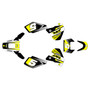 suzuki dr350 graphics kit 1990-2000 turbo series yellow