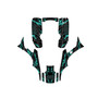 honda trx300ex graphics kit 1993-2006 twitch series teal