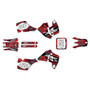 suzuki rm125 graphics kit 1989-1992 snagged series red