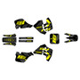 suzuki rm125 graphics kit 1989-1992 veneer series yellow-shift