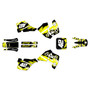suzuki rm125 graphics kit 1989-1992 whiplash series yellow