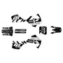 suzuki rm250 graphics kit 1989-1992 veneer series white