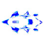 kawasaki kx85 graphics kit 2014-2021 ember series blue-shift