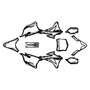 kawasaki kx100 graphics kit 2014-2021 ember series white