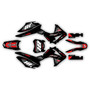 honda crf125f graphics kit 2013-2018 rebel series red