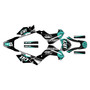 kawasaki klx140 graphics kit 2008-2018 hiroshima series teal
