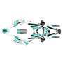 kawasaki klx140 graphics kit 2008-2018 hiroshima series teal-shift