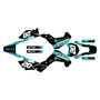 kawasaki klx140 graphics kit 2008-2018 spear series teal