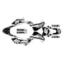 kawasaki klx140 graphics kit 2008-2018 whiplash series white