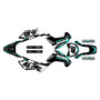 kawasaki klx140r graphics kit 2019-2026 division series teal