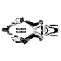 kawasaki klx140r graphics kit 2019-2026 turbo series white