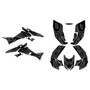honda trx300ex graphics kit 2006-2013 throwback series smoke