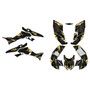 honda trx300ex graphics kit 2006-2013 twitch series gold