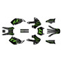 kawasaki klx300 graphics kit 1997-2008 cyberware series green-shift