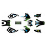 kawasaki klx300 graphics kit 1997-2008 division series cyan