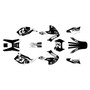 kawasaki klx300 graphics kit 1997-2008 evader series white