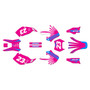 kawasaki klx300 graphics kit 1997-2008 fh series magenta