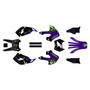 kawasaki klx300 graphics kit 1997-2008 lancaster series purple